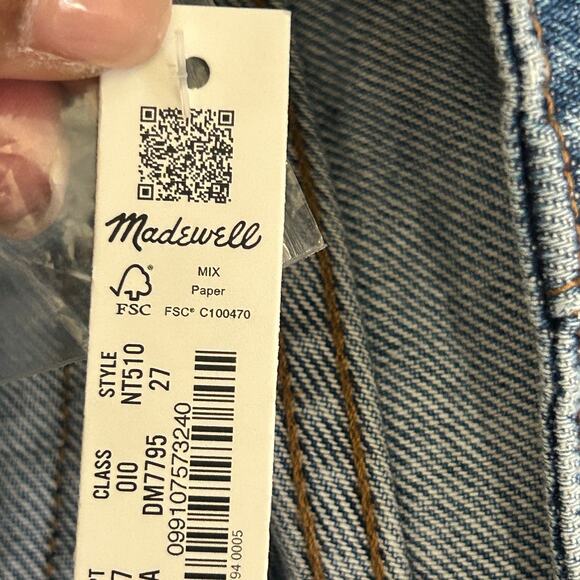 NEW Madewell Women's Wide Sweep Denim Jeans Size 27 Java Wash Preppy - Picture 9 of 12